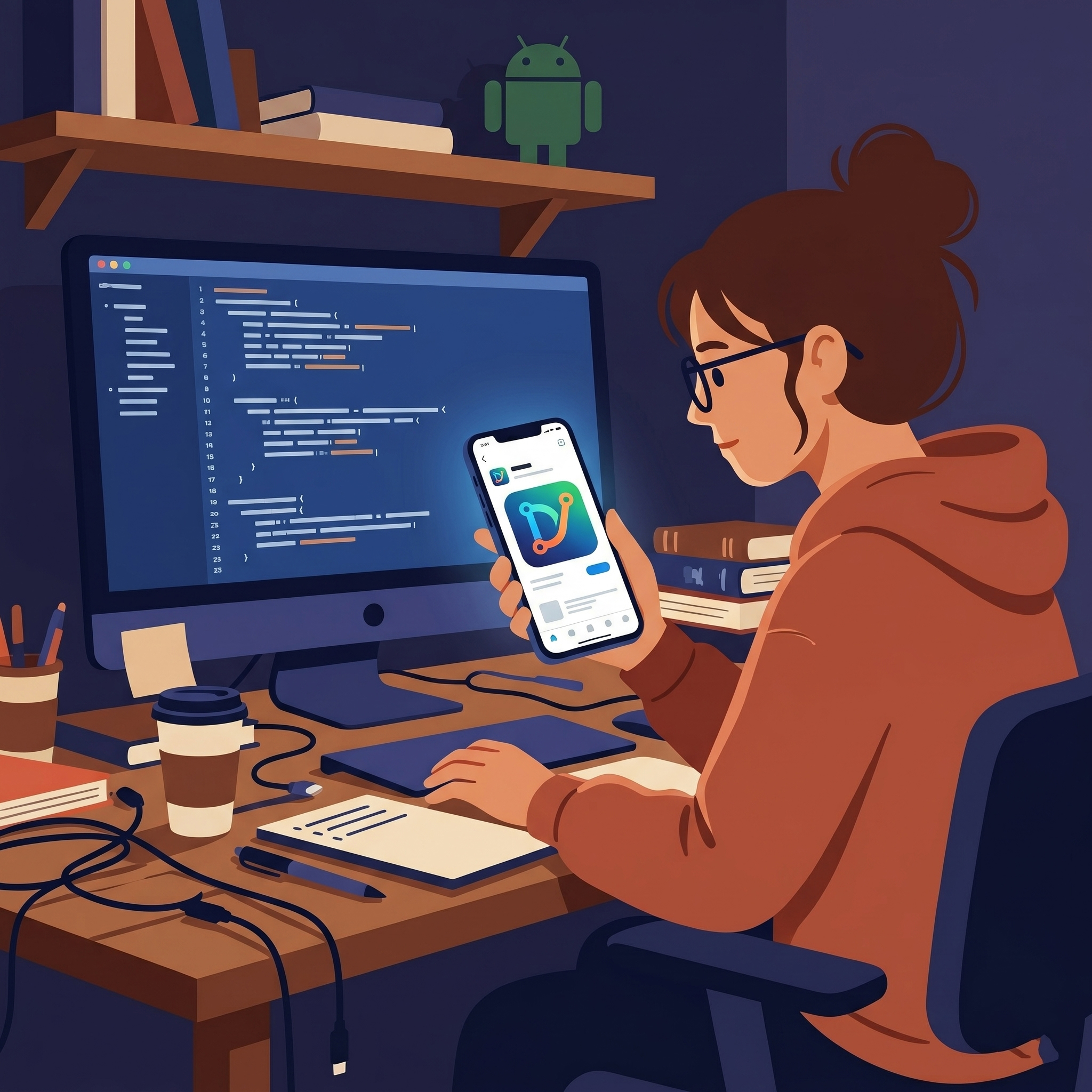 App founders branding mockup across devices